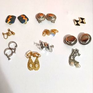 Lot of Clip On Earrings